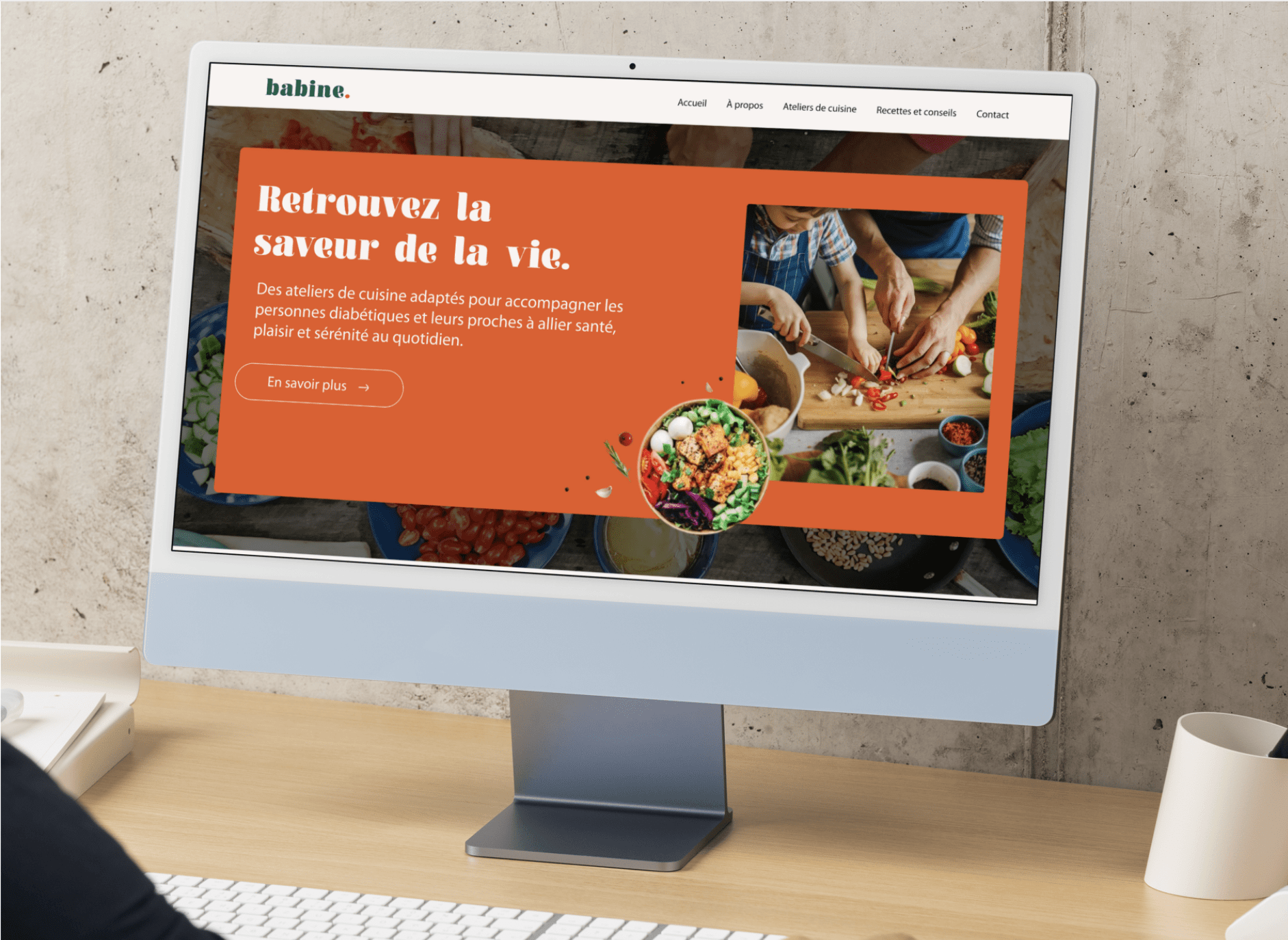 maquette site web babine